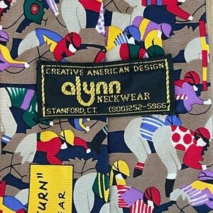 Alynn tie- Horse racing theme